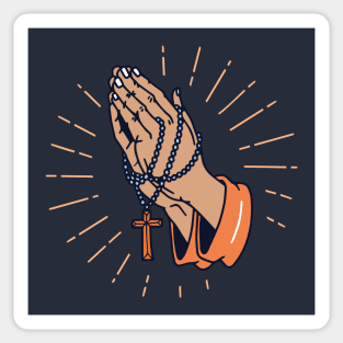Prayer Hands Sticker